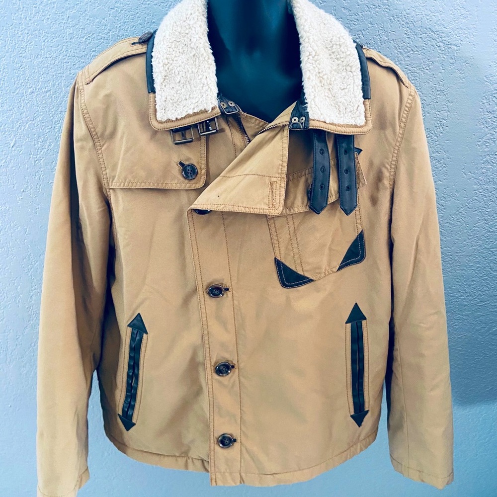 Sean John Canvas Jacket w/ Faux Fur Lining